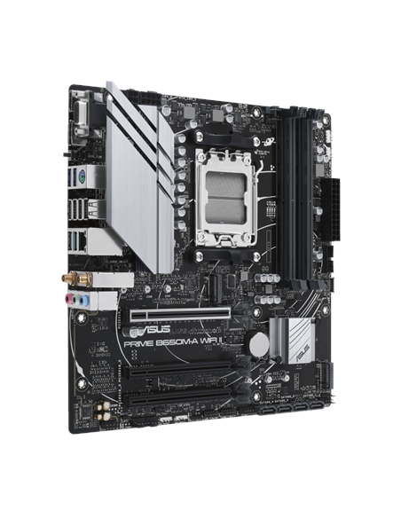 Asus | PRIME B650M-A WIFI II | Processor family AMD | Processor socket AM5 | DDR5 DIMM | Memory slots 4 | Supported hard disk d