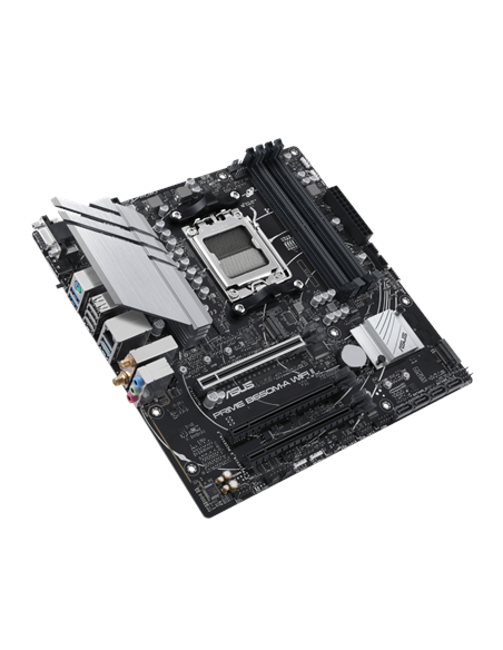Asus | PRIME B650M-A WIFI II | Processor family AMD | Processor socket AM5 | DDR5 DIMM | Memory slots 4 | Supported hard disk d