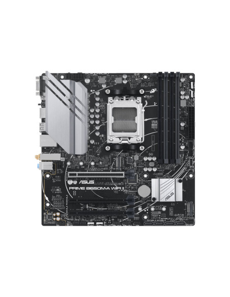 Asus | PRIME B650M-A WIFI II | Processor family AMD | Processor socket AM5 | DDR5 DIMM | Memory slots 4 | Supported hard disk d