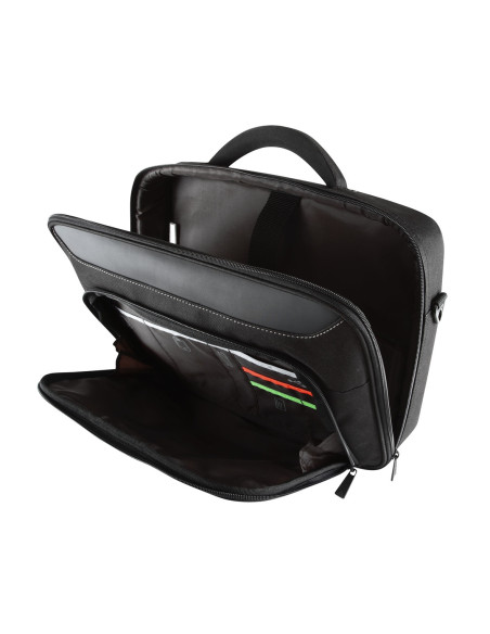 Targus | CN418EU | Clamshell Laptop Bag | Briefcase | Black/Red | 17-18 " | Shoulder strap