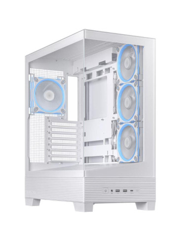 Case, ASUS, ASUS A31 PLUS Case, MidiTower, Case product features Transparent panel, ATX, BTX, MicroATX, MiniITX, Colour White, 