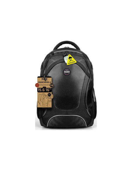 PORT DESIGNS | Courchevel | Fits up to size 15.6 " | Backpack | Black | Shoulder strap