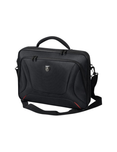 PORT DESIGNS | Courchevel | Fits up to size 15.6 " | Messenger - Briefcase | Shoulder strap | Black