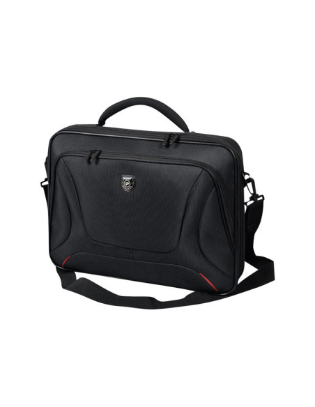 PORT DESIGNS | Courchevel | Fits up to size 15.6 " | Messenger - Briefcase | Shoulder strap | Black
