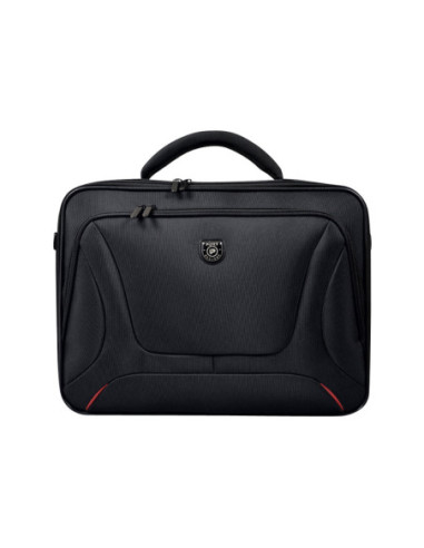 PORT DESIGNS | Courchevel | Fits up to size 15.6 " | Messenger - Briefcase | Shoulder strap | Black