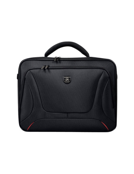 PORT DESIGNS | Courchevel | Fits up to size 15.6 " | Messenger - Briefcase | Shoulder strap | Black