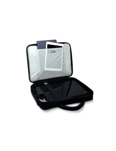 PORT DESIGNS | Courchevel | Fits up to size 15.6 " | Messenger - Briefcase | Shoulder strap | Black