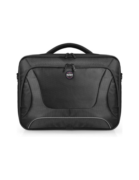 PORT DESIGNS | Courchevel | Fits up to size 15.6 " | Messenger - Briefcase | Black | Shoulder strap