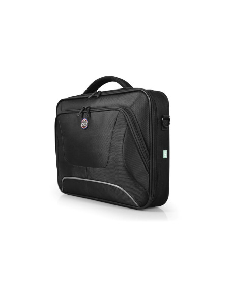 PORT DESIGNS | Courchevel | Fits up to size 15.6 " | Messenger - Briefcase | Shoulder strap | Black