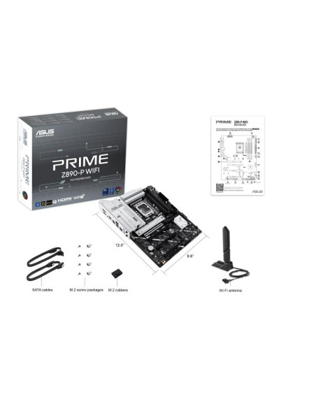 Mainboard, ASUS, Intel Z890, LGA1851, ATX, Memory DDR5, Memory slots 4, 3xPCI-Express 4.0 16x, 1xPCI-Express 5.0 16x, 4xM.2, 1x