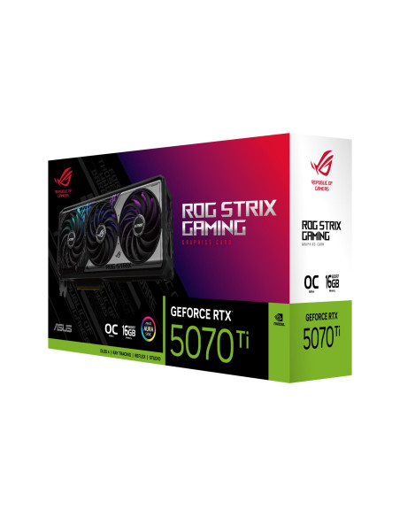 Graphics Card, ASUS, NVIDIA GeForce RTX 5070 Ti, 16 GB, GDDR7, PCIE 5.0 16x, Triple slot Fansink, STRIX-RTX5070TIO16G-GAM