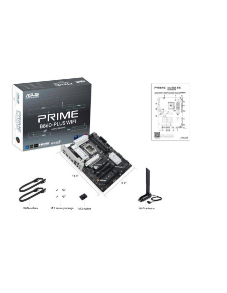 Mainboard, ASUS, Intel B860 Express, LGA1851, Micro-ATX, Memory DDR5, Memory slots 4, 4xPCI-Express 4.0 16x, 1xPCI-Express 5.0 