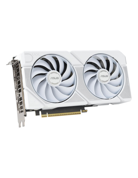 Graphics Card, ASUS, NVIDIA GeForce RTX 5060 Ti, 16 GB, GDDR7, 128 bit, PCIE 5.0 16x, Dual Slot Fansink, DUAL-RTX5060TI-O16G-WH
