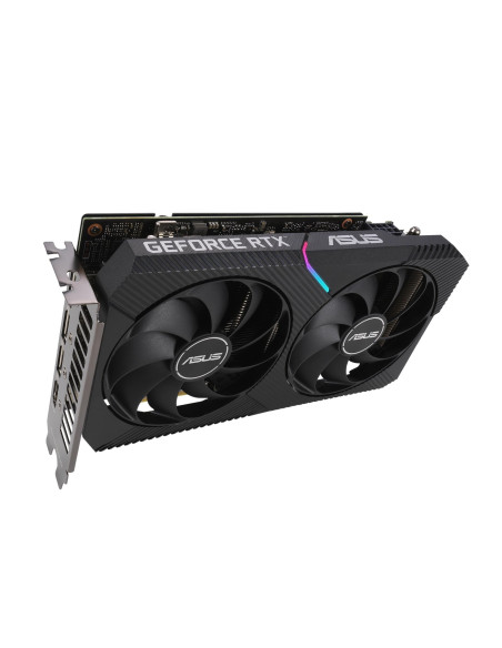 Graphics Card, ASUS, NVIDIA GeForce RTX 3060, 12 GB, 192 bit, PCIE 4.0 16x, GDDR6, GPU 1837 MHz, 1xHDMI, 3xDisplayPort, DUAL-RT