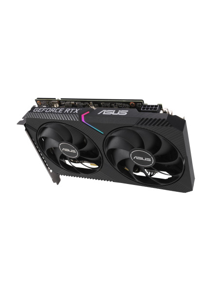 Graphics Card, ASUS, NVIDIA GeForce RTX 3060, 12 GB, 192 bit, PCIE 4.0 16x, GDDR6, GPU 1837 MHz, 1xHDMI, 3xDisplayPort, DUAL-RT