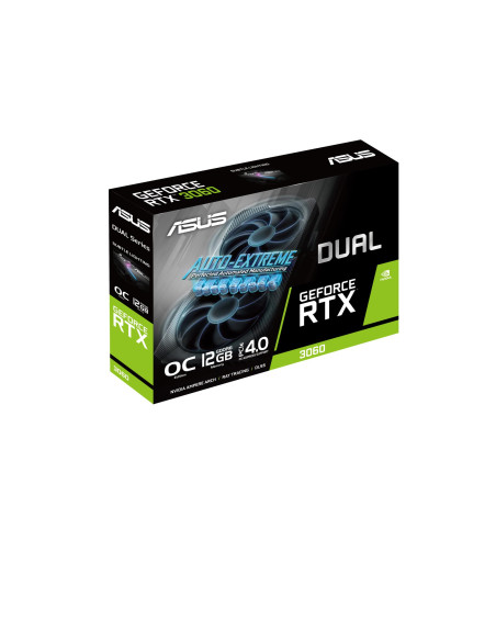 Graphics Card, ASUS, NVIDIA GeForce RTX 3060, 12 GB, 192 bit, PCIE 4.0 16x, GDDR6, GPU 1837 MHz, 1xHDMI, 3xDisplayPort, DUAL-RT