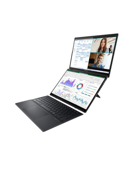 Asus Zenbook Duo UX8406CA-PZ009W | Basalt Gray | 14 " | OLED | Touchscreen | 3K | 2880 x 1800 pixels | Glossy | Intel Core Ultr
