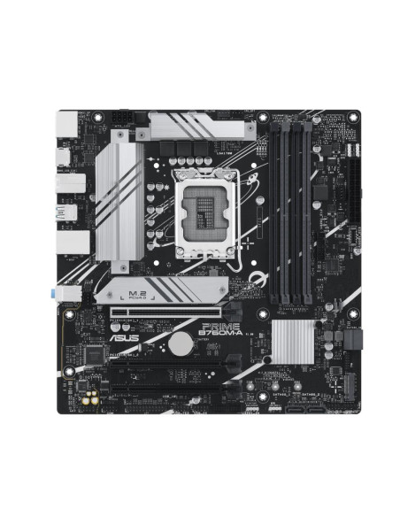 Mainboard, ASUS, Intel B760 Express, LGA1700, Micro-ATX, Memory DDR5, Memory slots 4, 2xPCI-Express 4.0 16x, 2xM.2, 1xHDMI, 2xD