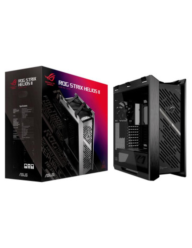 Case, ASUS, ATX/micro ATX/Mini-ITX/EATX, Black, Midi Tower, PC, ROG Strix Helios II, GX601S/BK/TGROGSTRIXHELIO