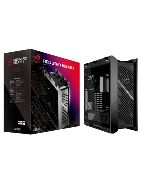 Case, ASUS, ROG Strix Helios II, MidiTower, Case product features Transparent panel, Colour Black, GX601S/BK/TGROGSTRIXHELIO
