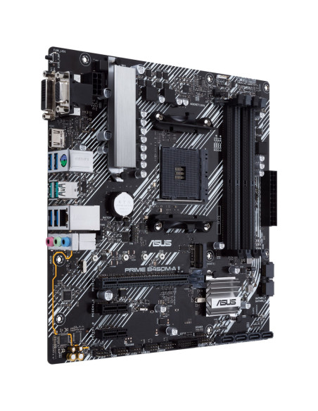 Asus | PRIME B450M-A II | Processor family AMD | Processor socket AM4 | DDR4 | Memory slots 4 | Number of SATA connectors 6 x S