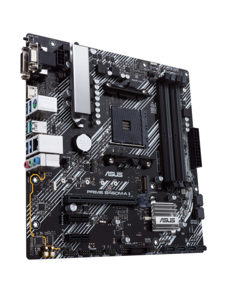 Asus | PRIME B450M-A II | Processor family AMD | Processor socket AM4 | DDR4 | Memory slots 4 | Number of SATA connectors 6 x S