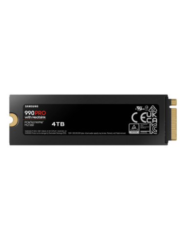 Samsung | 990 PRO with Heatsink | 4000 GB | SSD form factor M.2 2280 | Solid-state drive interface M.2 NVME | Read speed 7450 M