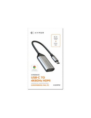Hyper | HyperDrive USB-C to 4K 60Hz HDMI Adapter | HDMI ports quantity 1 x 4K60Hz