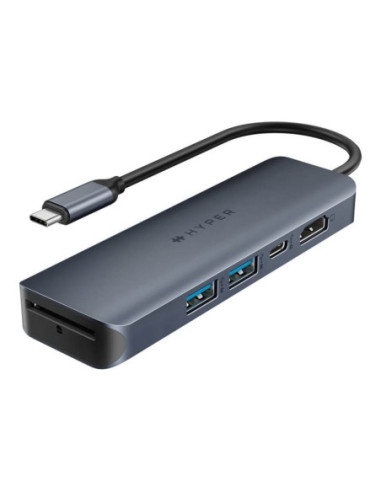 Hyper | HyperDrive EcoSmart Gen.2 Universal USB-C 6-in-1 Hub with 100 W PD Power Pass-thru