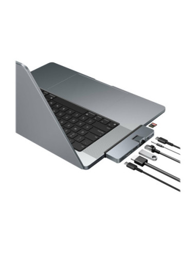 Hyper | HyperDrive DUO PRO 7-in-2 USB-C Hub for MacBook Air/Pro 2016-2020 | Ethernet LAN (RJ-45) ports 1 | HDMI ports quantity