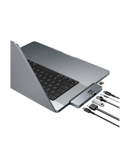 Hyper | HyperDrive DUO PRO 7-in-2 USB-C Hub for MacBook Air/Pro 2016-2020 | Ethernet LAN (RJ-45) ports 1 | HDMI ports quantity 