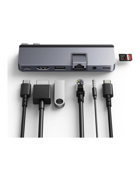Hyper | HyperDrive DUO PRO 7-in-2 USB-C Hub for MacBook Air/Pro 2016-2020 | Ethernet LAN (RJ-45) ports 1 | HDMI ports quantity 