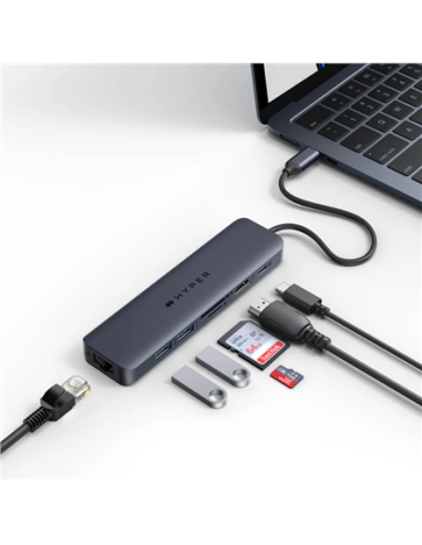Hyper | HyperDrive EcoSmart Gen.2 Universal USB-C 7-in-1 Hub w 100 W PD Power Pass-thru