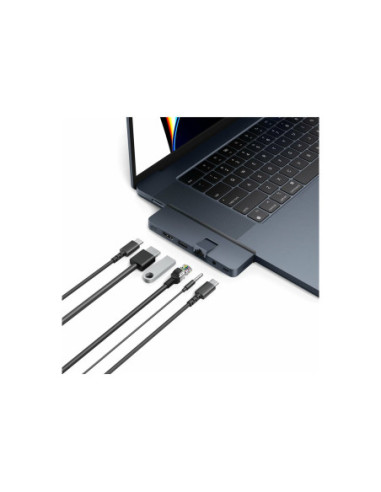 Hyper | HyperDrive Dual USB-C TB Compatible 7-in-2 Hub with universal USB-C ext Adaptor for MacBook Air/Pro 2016-2020 | Etherne