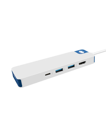 Hyper HyperDrive Flex 8 Port USB-C Hub, White/Blue | HD4102BUGL | HDMI ports quantity 1