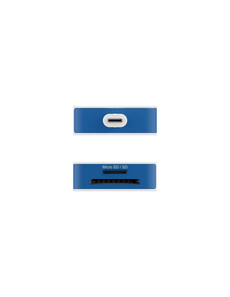 Hyper HyperDrive Flex 8 Port USB-C Hub, White/Blue | HD4102BUGL | HDMI ports quantity 1