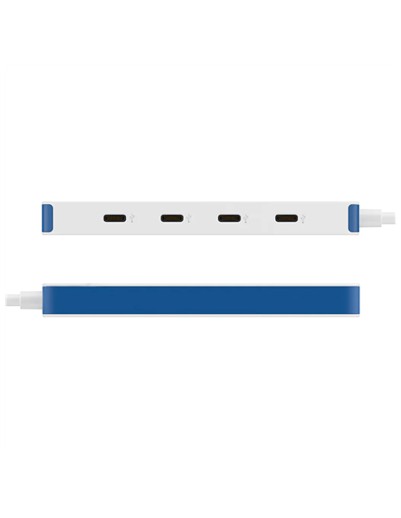 Hyper HyperDrive Flex 4 Port USB-C Hub, White/Blue | HD5201BUGL Hyper HyperDrive Flex 4 Port USB-C Hub, White/Blue | HD5201BUGL
