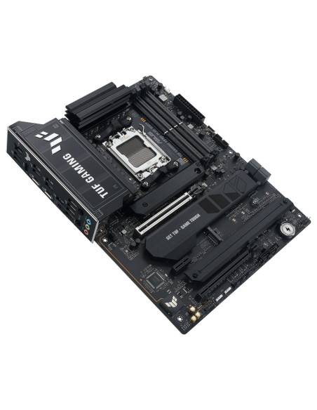 Asus TUF GAMING X870E-PLUS WIFI7 | Processor family AMD | Processor socket AM5 | DDR5 | Supported hard disk drive interfaces SA