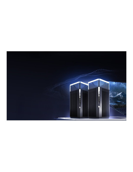 Wireless Wifi 6E Tri-band Gigabit Router | ZenWiFi Pro ET12 (2-Pack) | 802.11ax | 1148+4804+4804 Mbit/s | 10/100/1000/11000 Mbi Wireless Wifi 6E Tri-band Gigabit Router | ZenWiFi Pro ET12 (2-Pack) | 802.11ax | 1148+4804+4804 Mbit/s | 10/100/1000/11000 Mbi