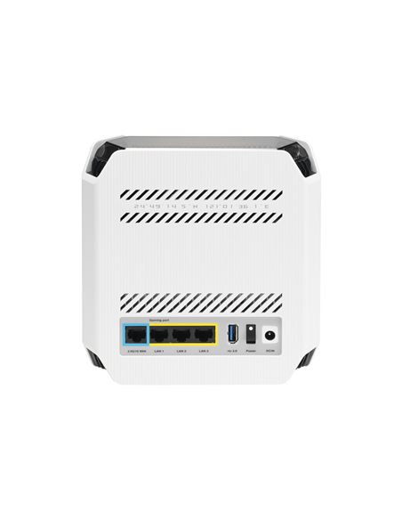 Wifi 6 802.11ax Tri-band Gigabit Gaming Mesh Router | GT6 ROG Rapture (1-Pack) | 802.11ax | 574+4804+4804 Mbit/s | 10/100/1000 