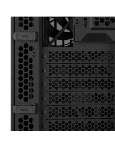 Case, ASUS, ProArt PA401 Wood Edition - Metal Panel, MidiTower, Not included, ATX, Colour Black, PROARTPA401WOODMETPWM