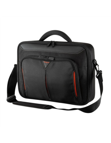Targus | Classic | Fits up to size 14 " | Messenger - Briefcase | Black/Red | Shoulder strap