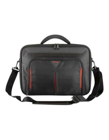 Targus | Classic | Fits up to size 14 " | Messenger - Briefcase | Black/Red | Shoulder strap