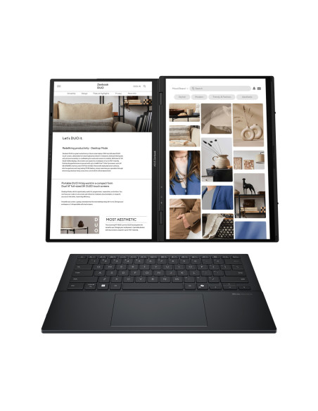 Asus | Zenbook | Duo UX8406CA-PZ009W | Basalt Gray | 14 " | OLED | Touchscreen | 3K | 2880 x 1800 pixels | Glossy | Intel Core 