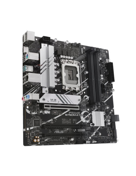 Mainboard, ASUS, Intel B760 Express, LGA1700, Micro-ATX, Memory DDR4, Memory slots 4, 1xPCI-Express 4.0 16x, 2xM.2, 1xHDMI, 1xD