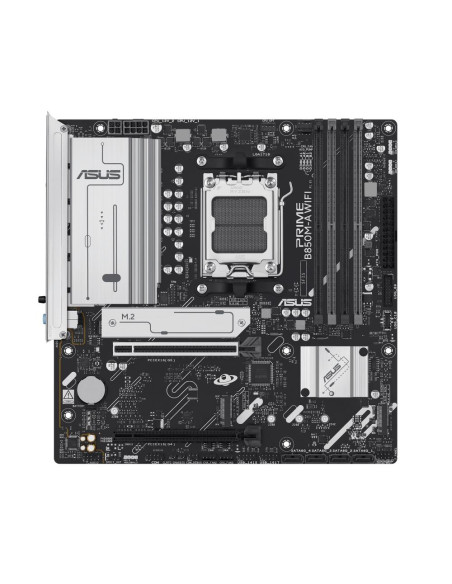Mainboard, ASUS, AMD B850, SAM5, Micro-ATX, Memory DDR5, Memory slots 4, 1xPCI-Express 4.0 16x, 1xPCI-Express 5.0 16x, 3xM.2, 1