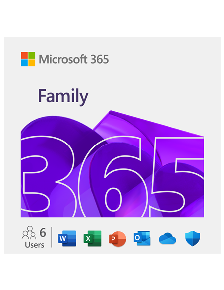 Microsoft | M365 Family | 6GQ-00092 | ESD | 1-6 PCs/Macs user(s) | License term 1 year(s) | All Languages