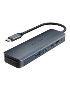 Hyper | HyperDrive EcoSmart Gen.2 Universal USB-C 6-in-1 Hub with 100 W PD Power Pass-thru