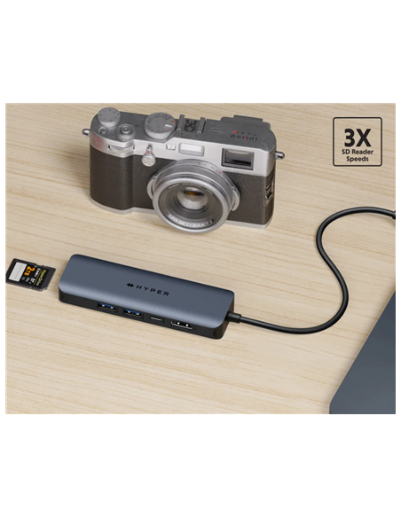 Hyper | HyperDrive EcoSmart Gen.2 Universal USB-C 6-in-1 Hub with 100 W PD Power Pass-thru