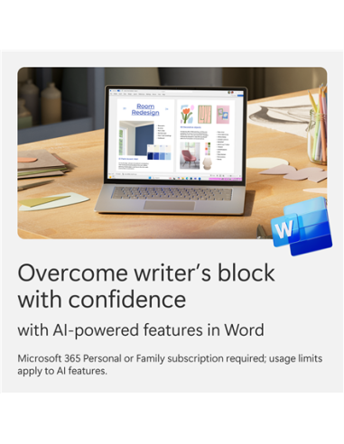 Microsoft | 365 Personal | QQ2-00012 | ESD | 1 PC/Mac user(s) | License term 1 year(s) | All Languages | Eurozone